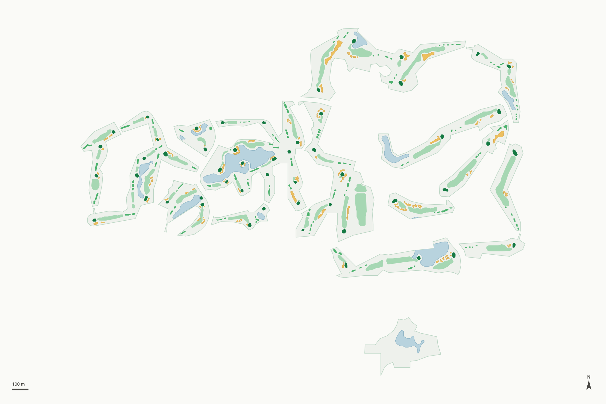 Map of Timber Pines Golf