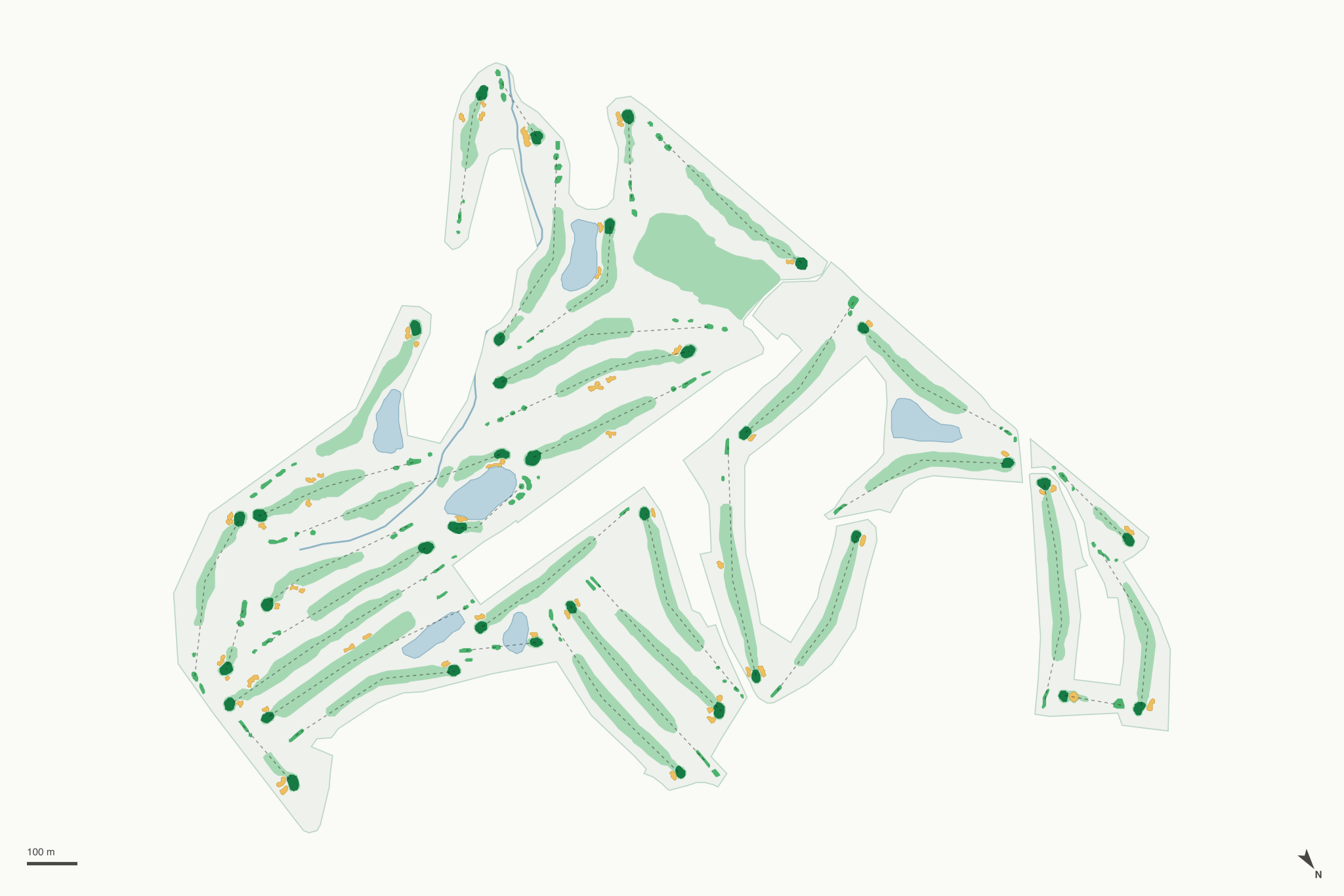 Map of Antelope Hills Golf Courses