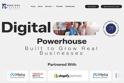 Screenshot of the Renegade Experts homepage