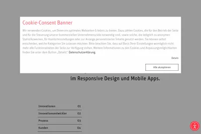 Screenshot of the IntelligentMobiles GmbH homepage