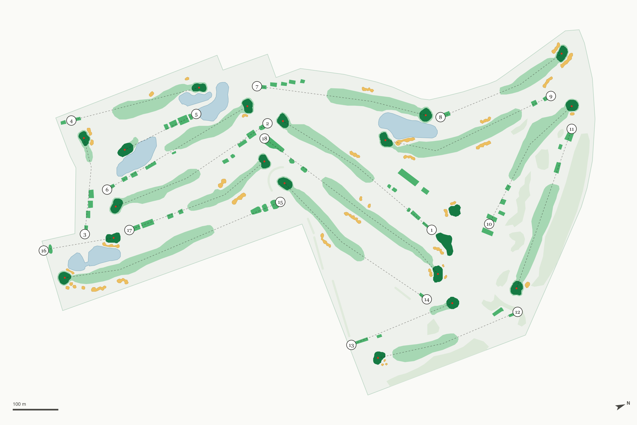 Map of Legion Memorial Golf Course