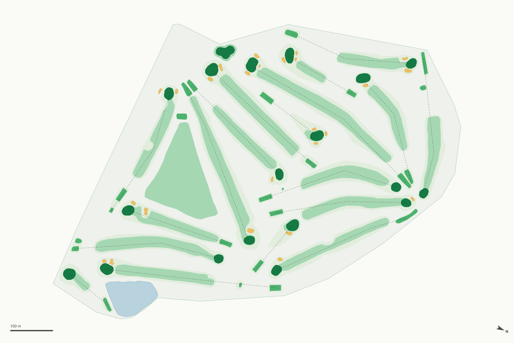 Map of Fendrich Golf Course
