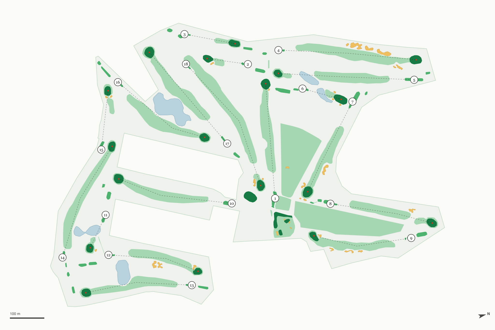 Map of Paradise Valley Country Club