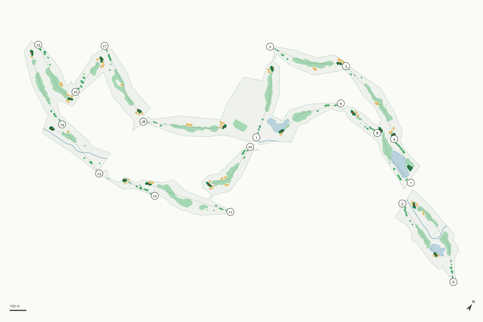 Map of Legacy Ridge Golf Course
