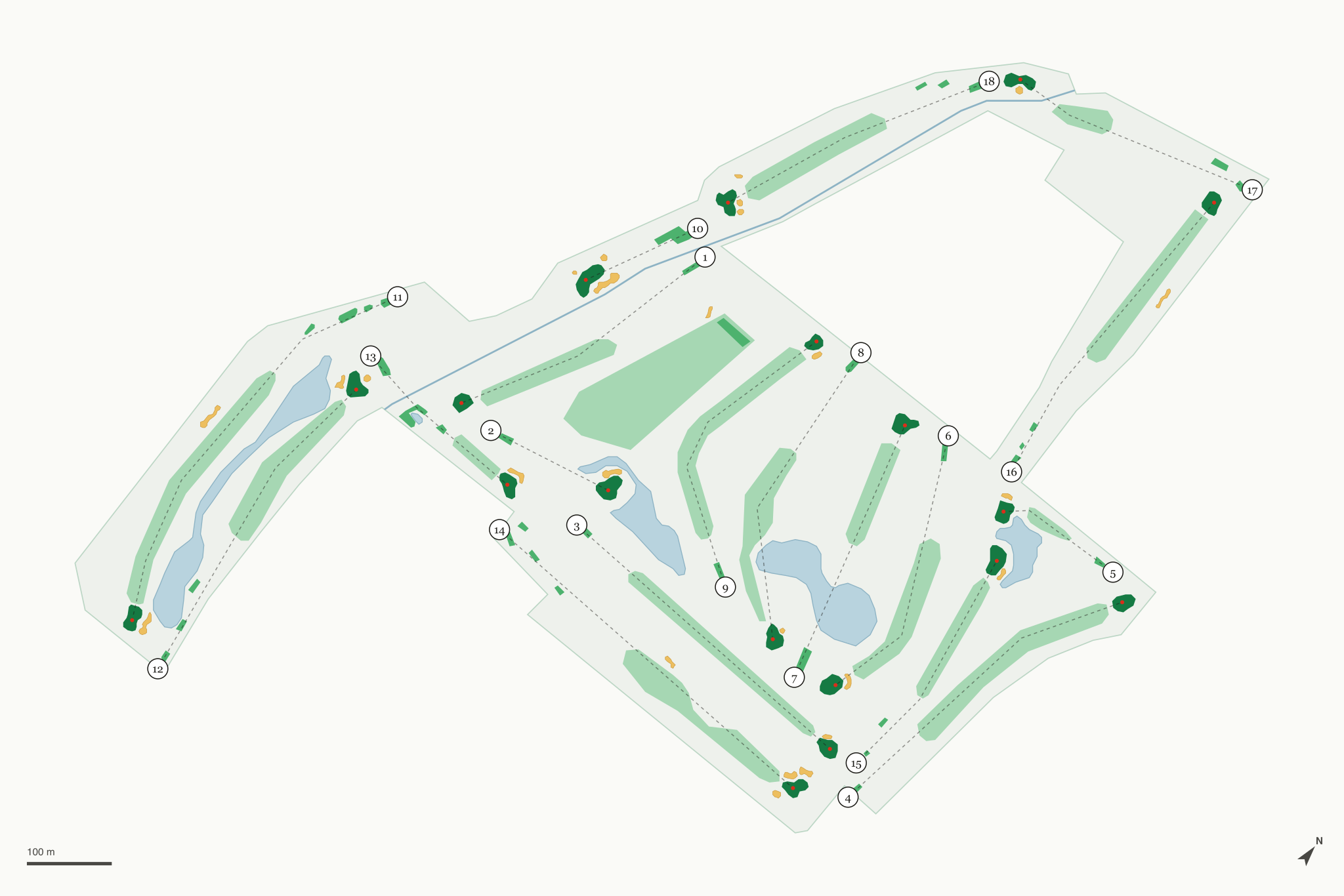 Map of Cove View Golf Course