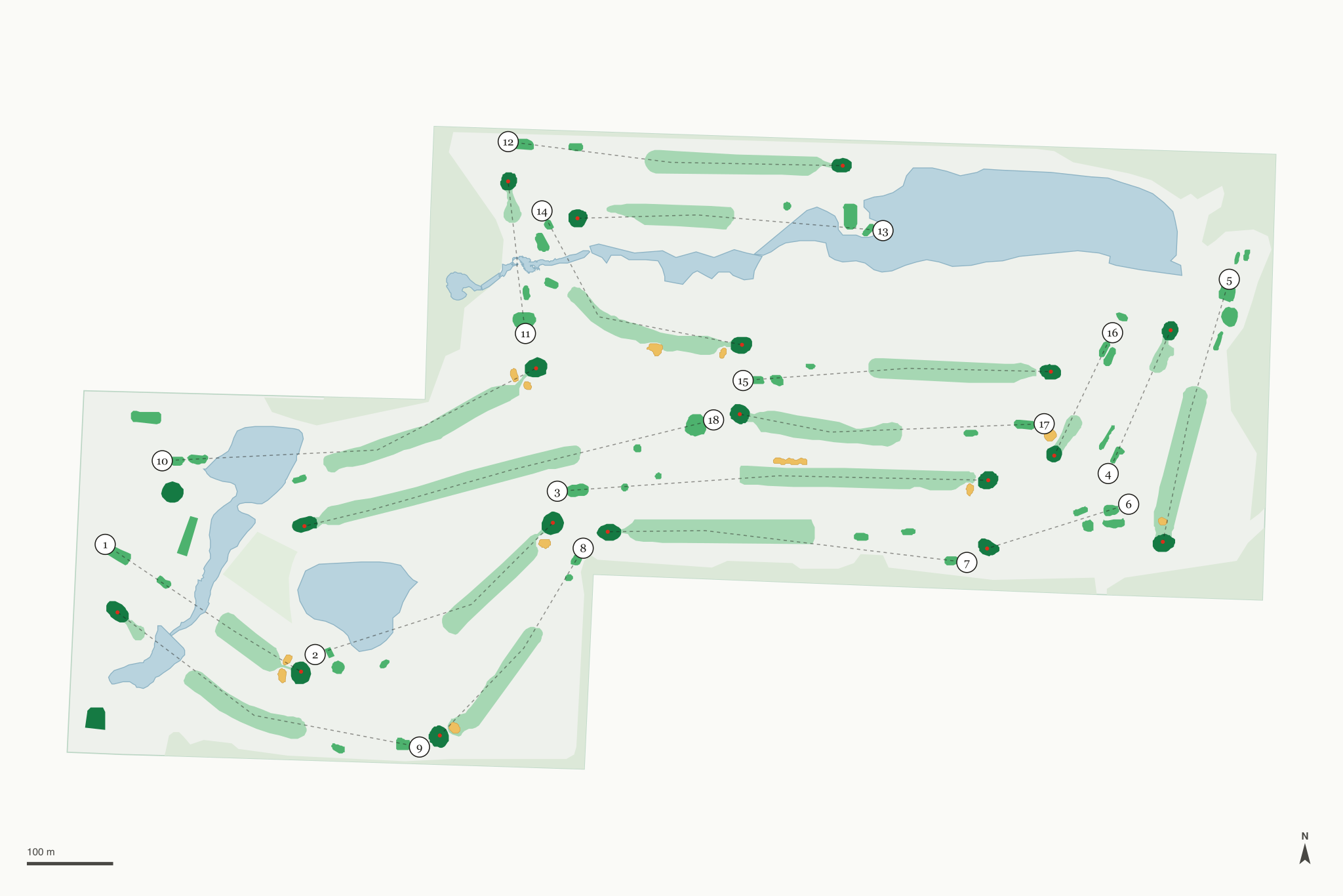 Map of Shamrock Hills Golf Club