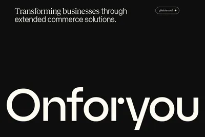 Screenshot of the Onforyou homepage