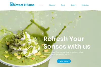 DD Sweet House website homepage