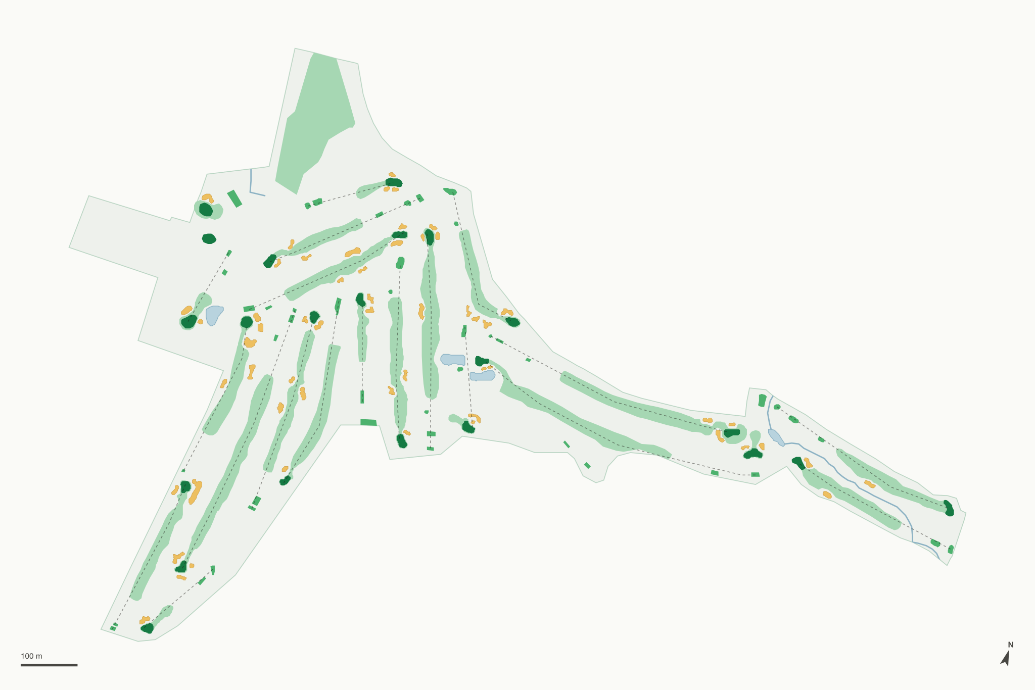 Map of Forest Hills Golf Course