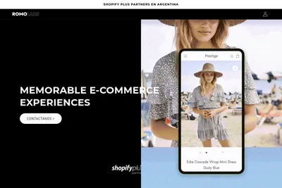 Screenshot of the Romolabs homepage