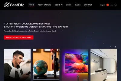 Screenshot of the EastDTC/EastDigi/隽永东方 homepage
