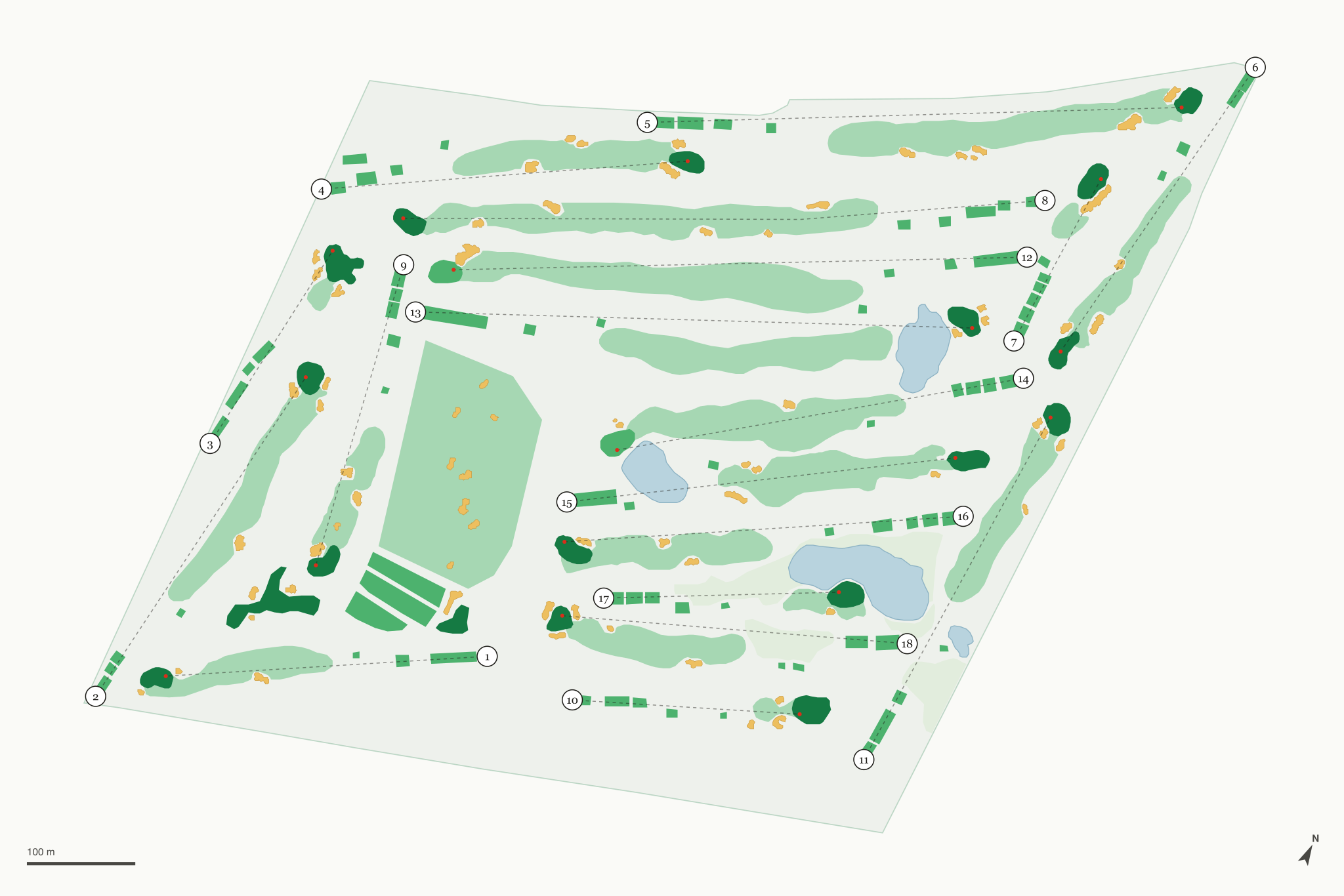Map of Naperville Country Club