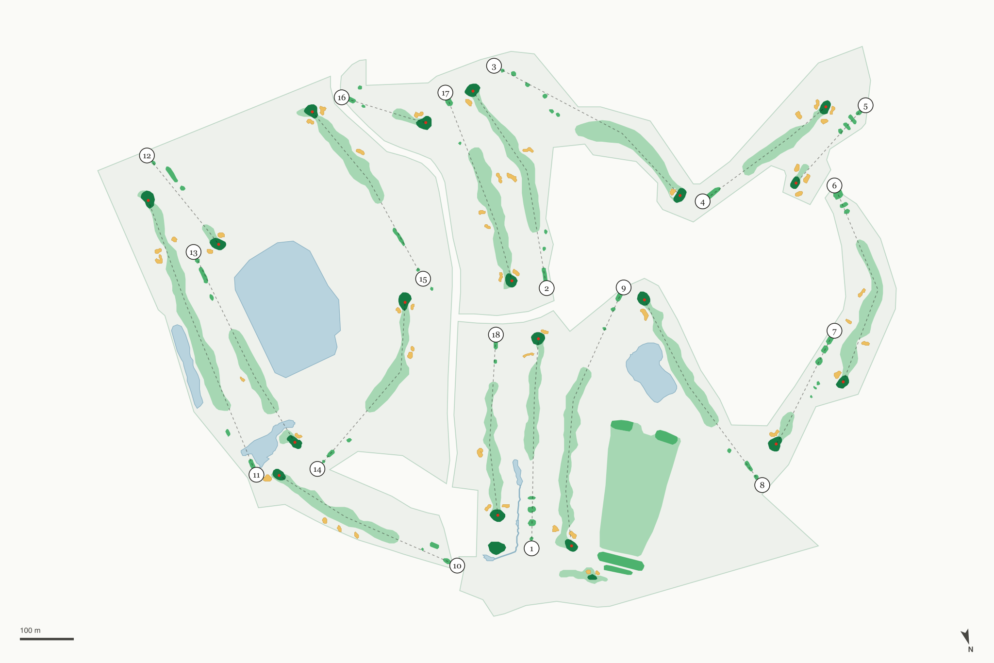 Map of Lake Valley Golf Club