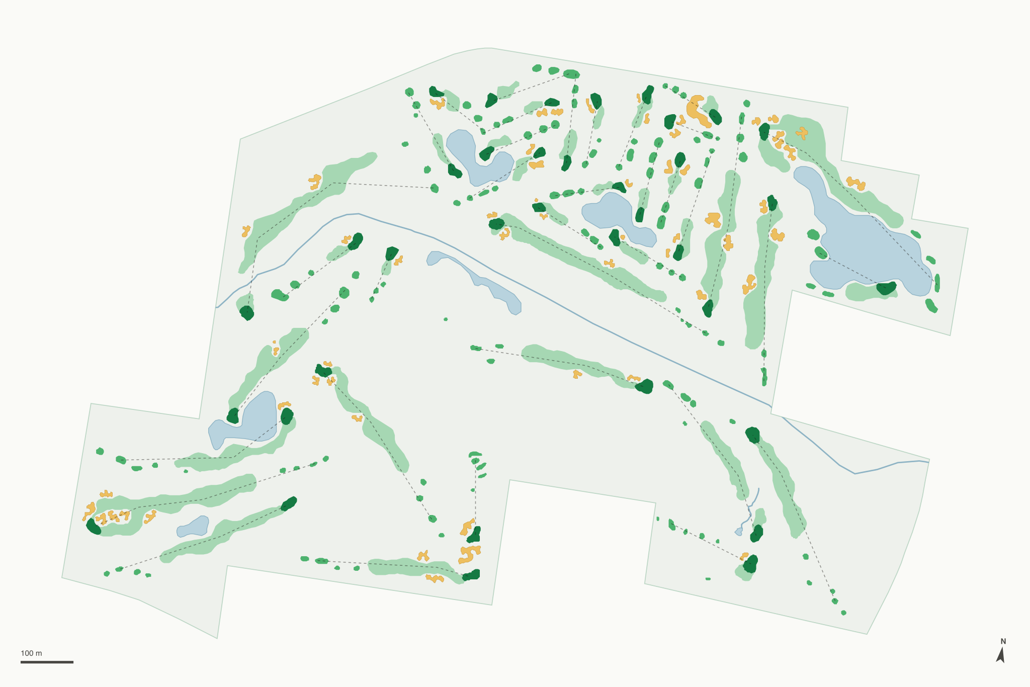 Map of Hawk's View Golf Club