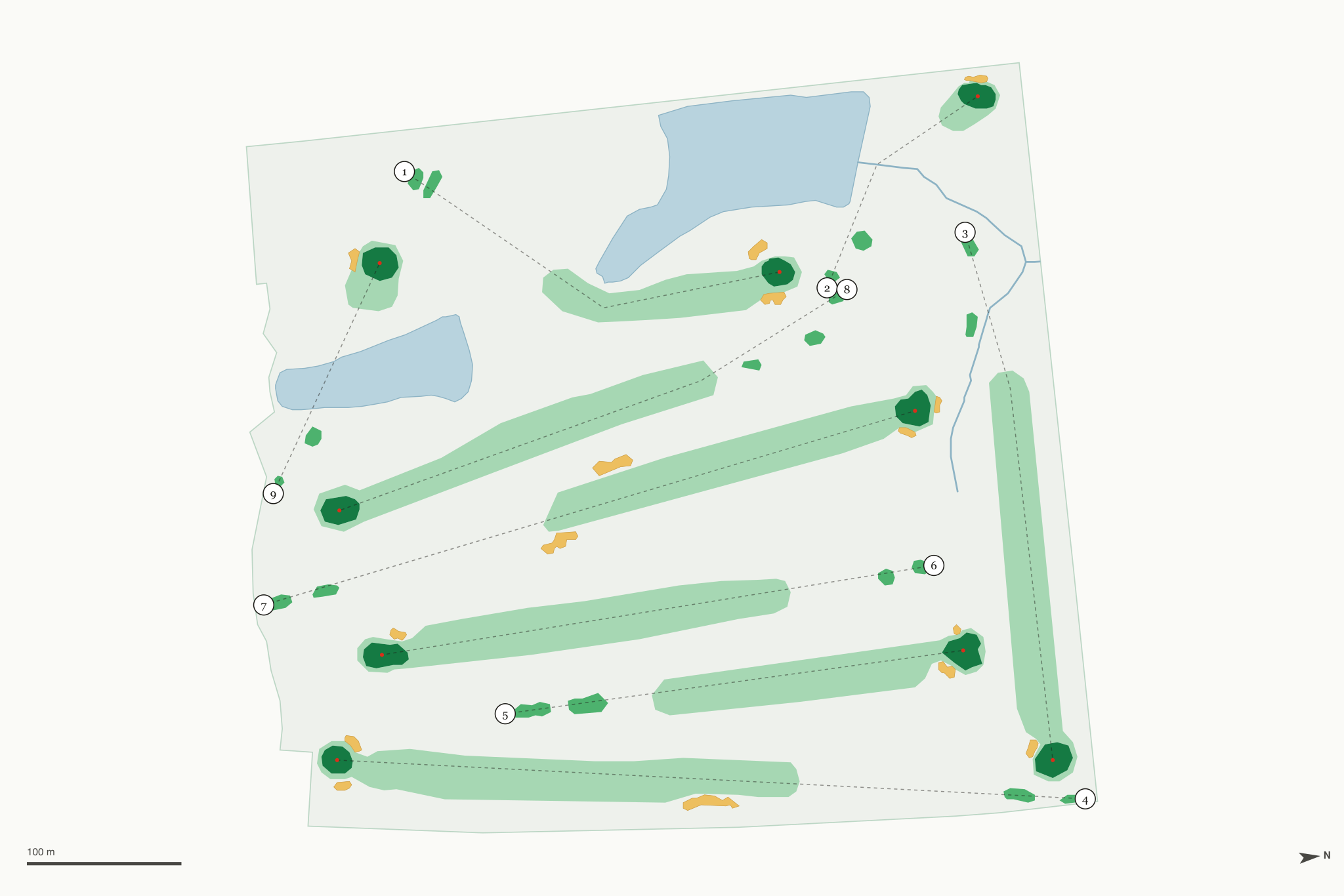 Map of Grinnell College Golf Course