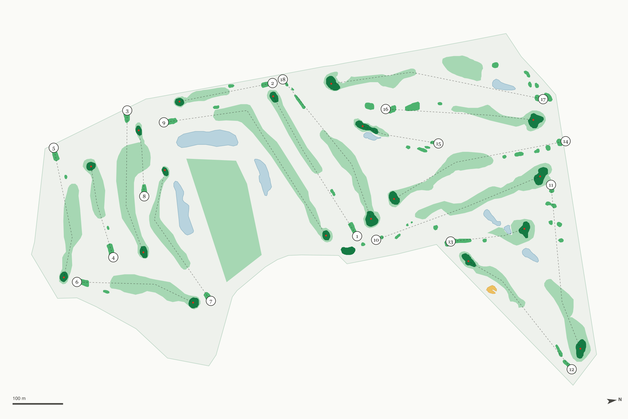 Map of Anaconda Hills Golf Course