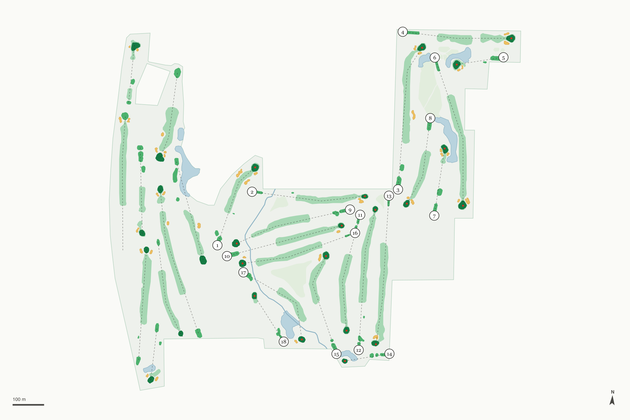 Map of Fellows Creek Golf Club