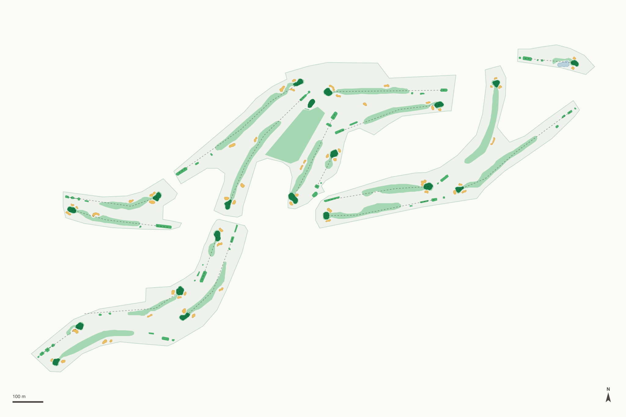 Map of Oakbrook Golf Club