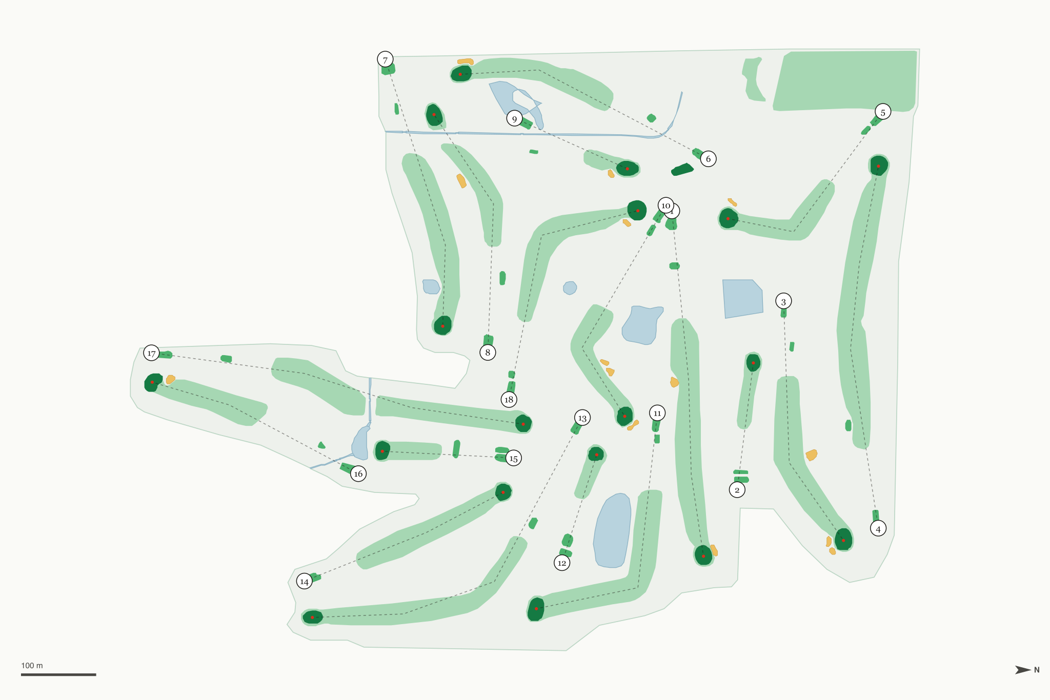 Map of Daytona Golf Club