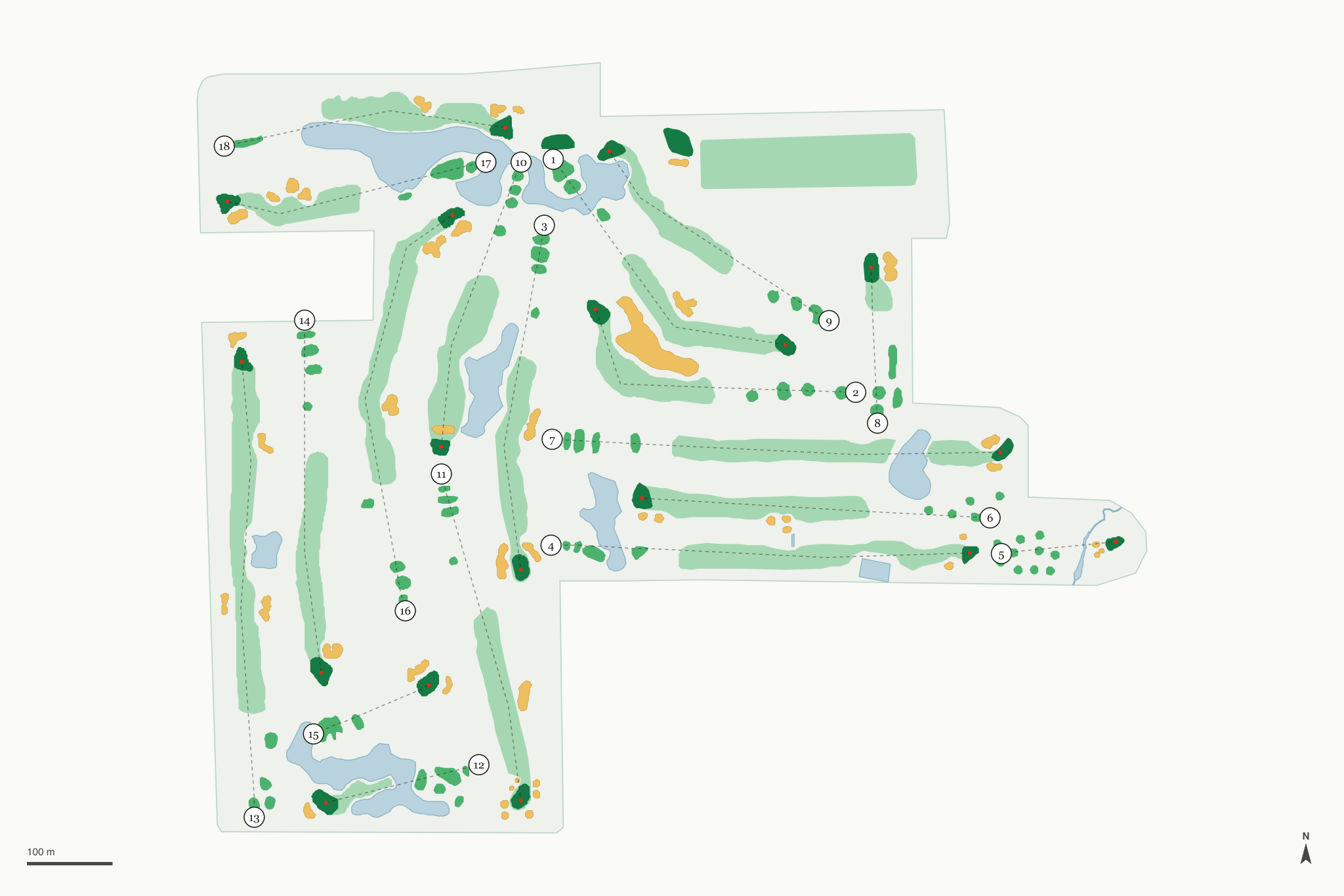 Map of Prairie Vista Golf Course