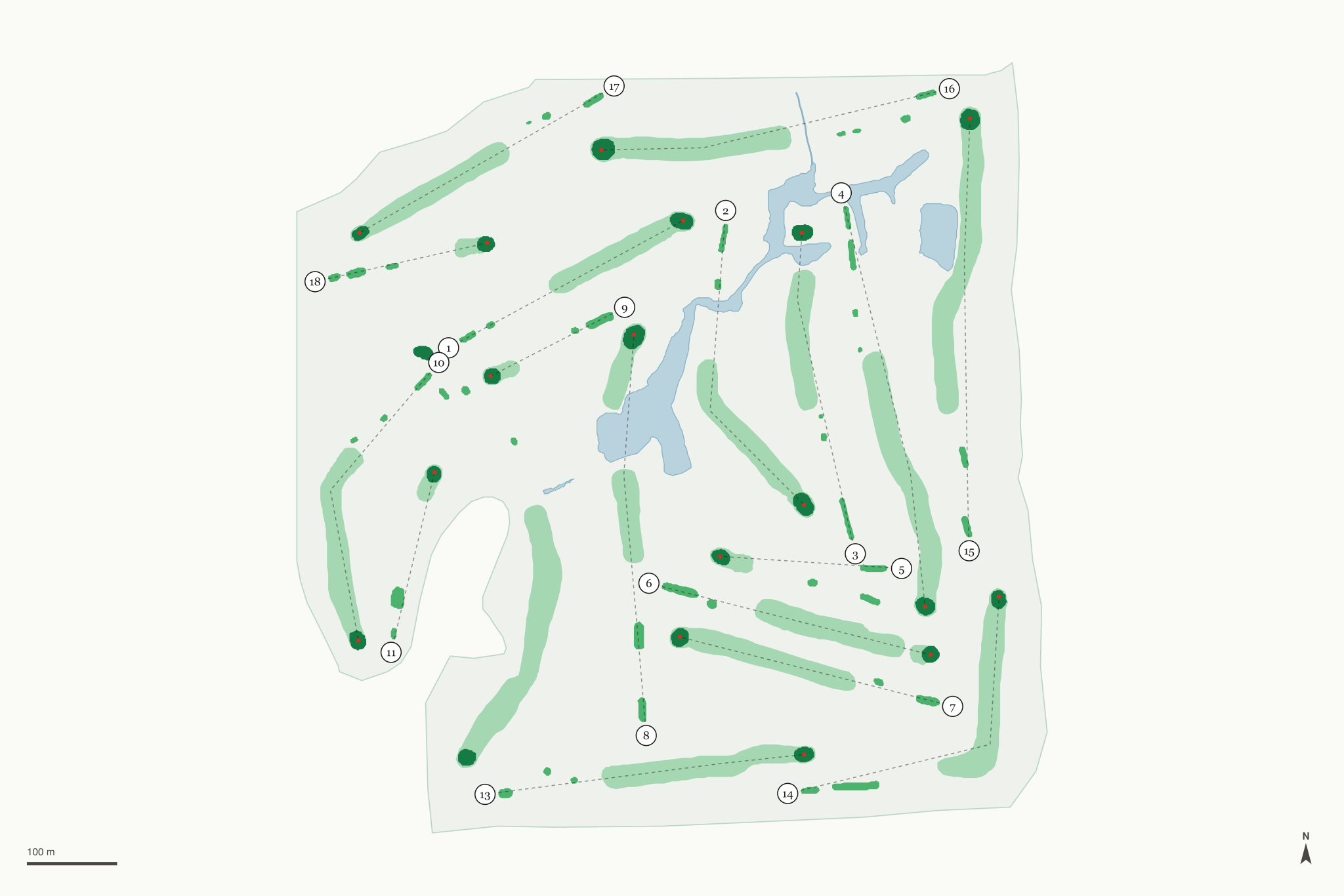 Map of Knoll Run Golf Course