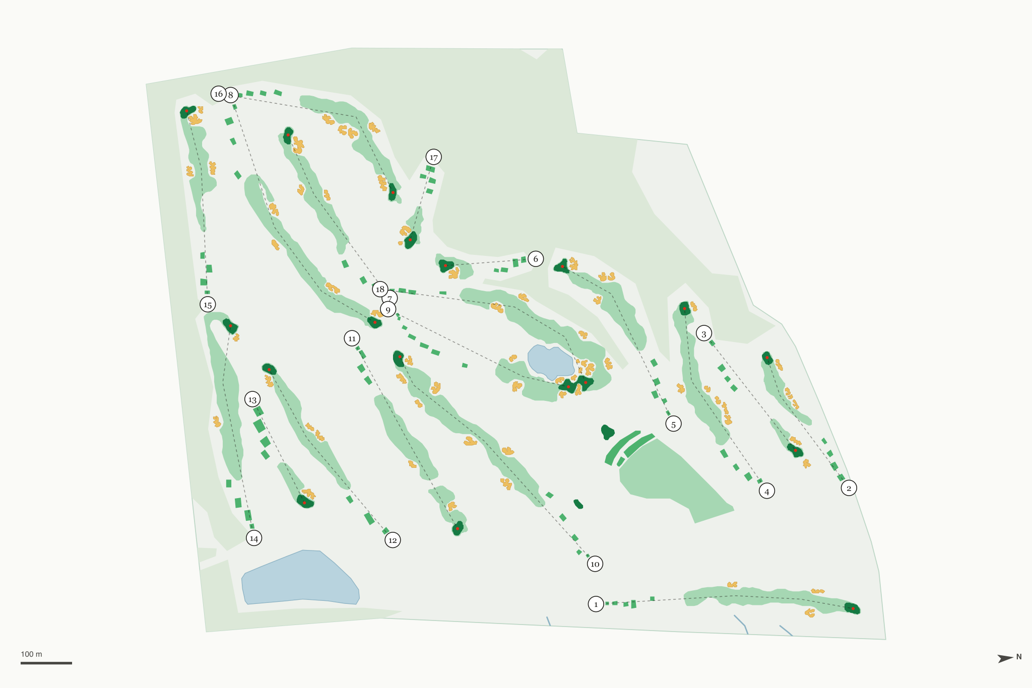 Map of Salish Cliffs Golf Club