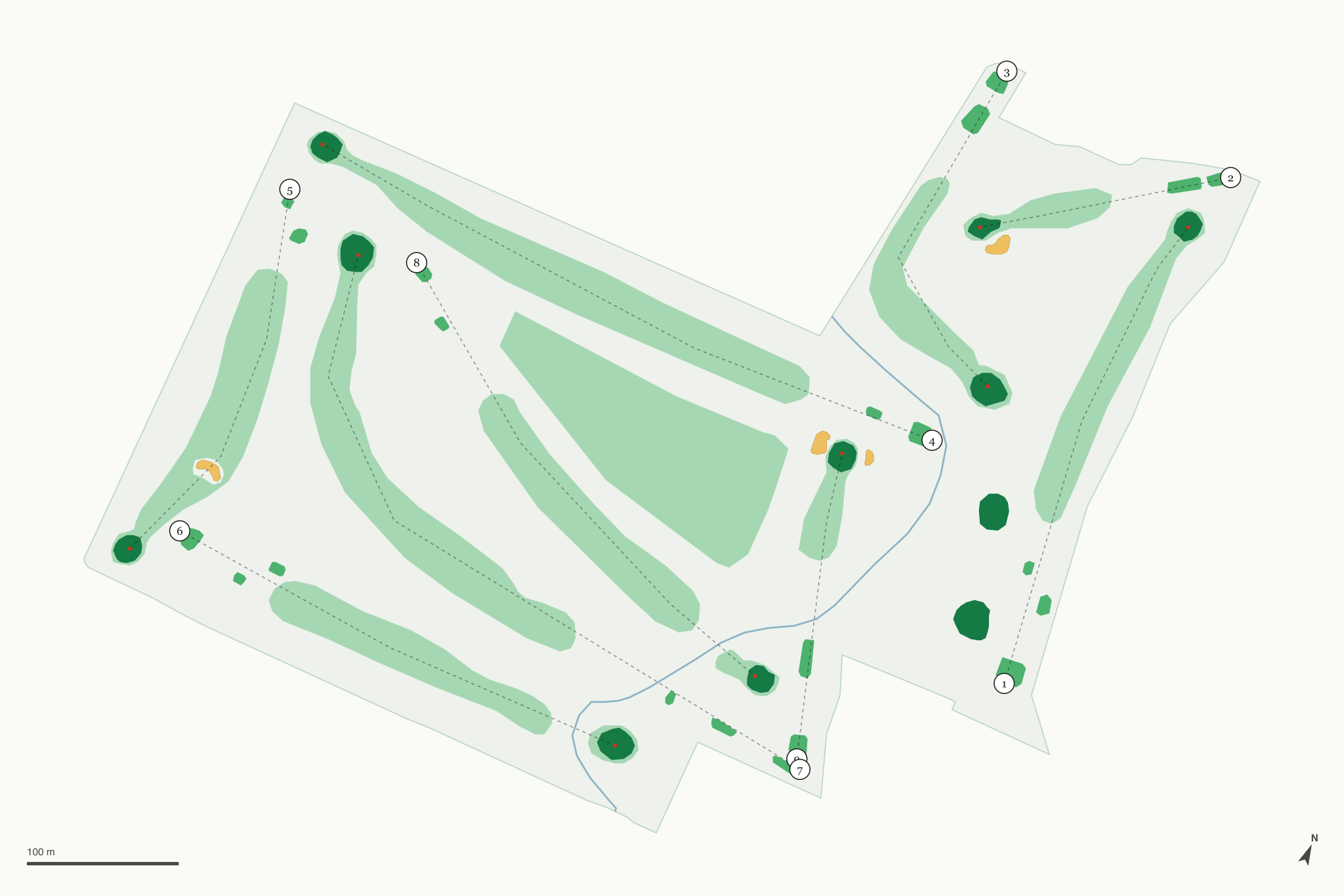 Map of City Park Nine Golf Course