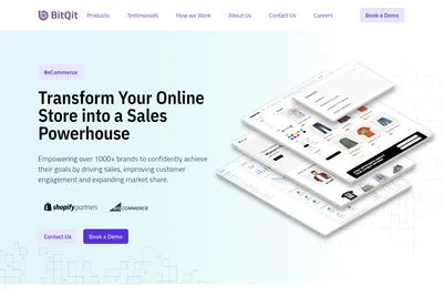 Screenshot of the BitQit Private Limited homepage