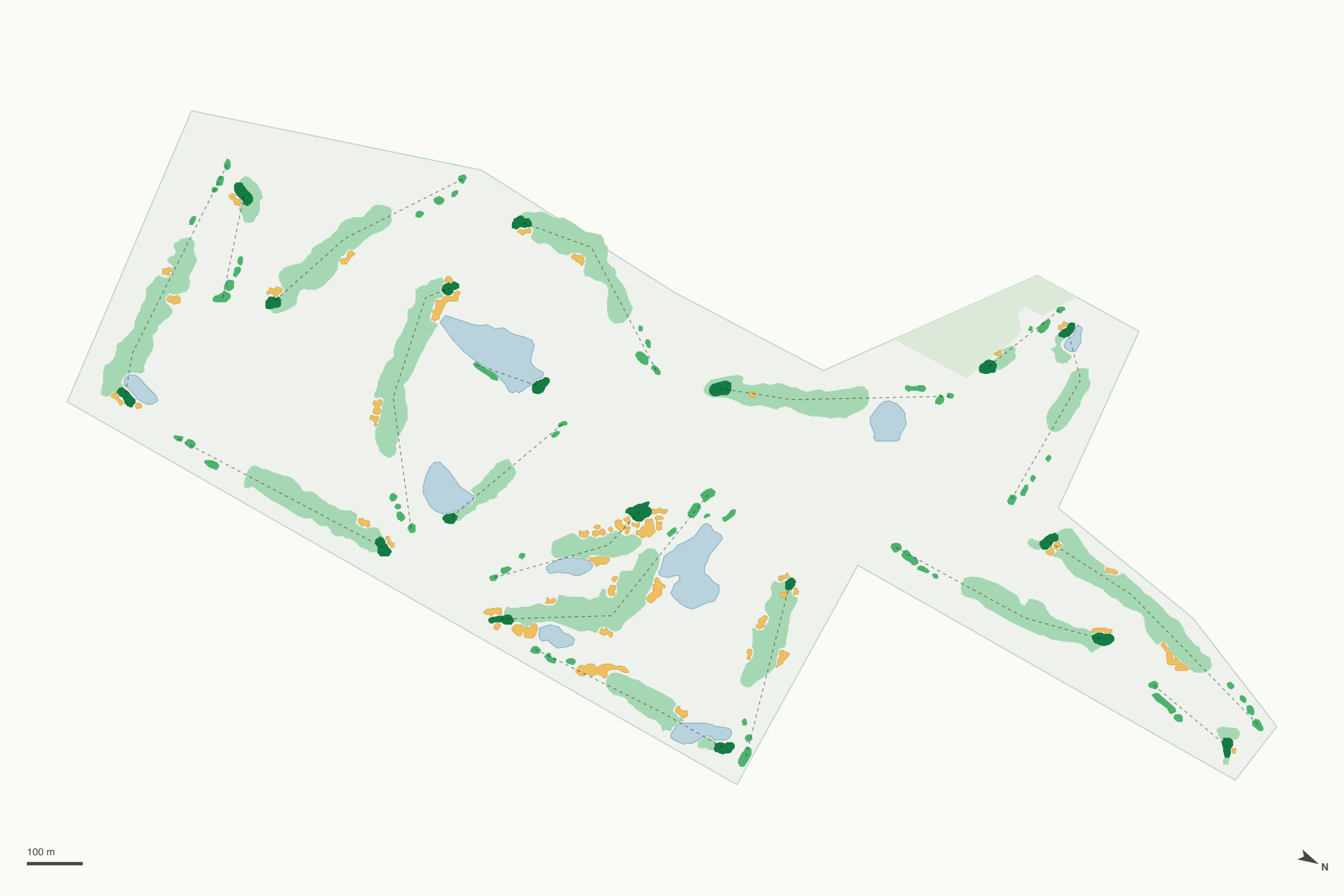 Map of Glenmoor Country Club