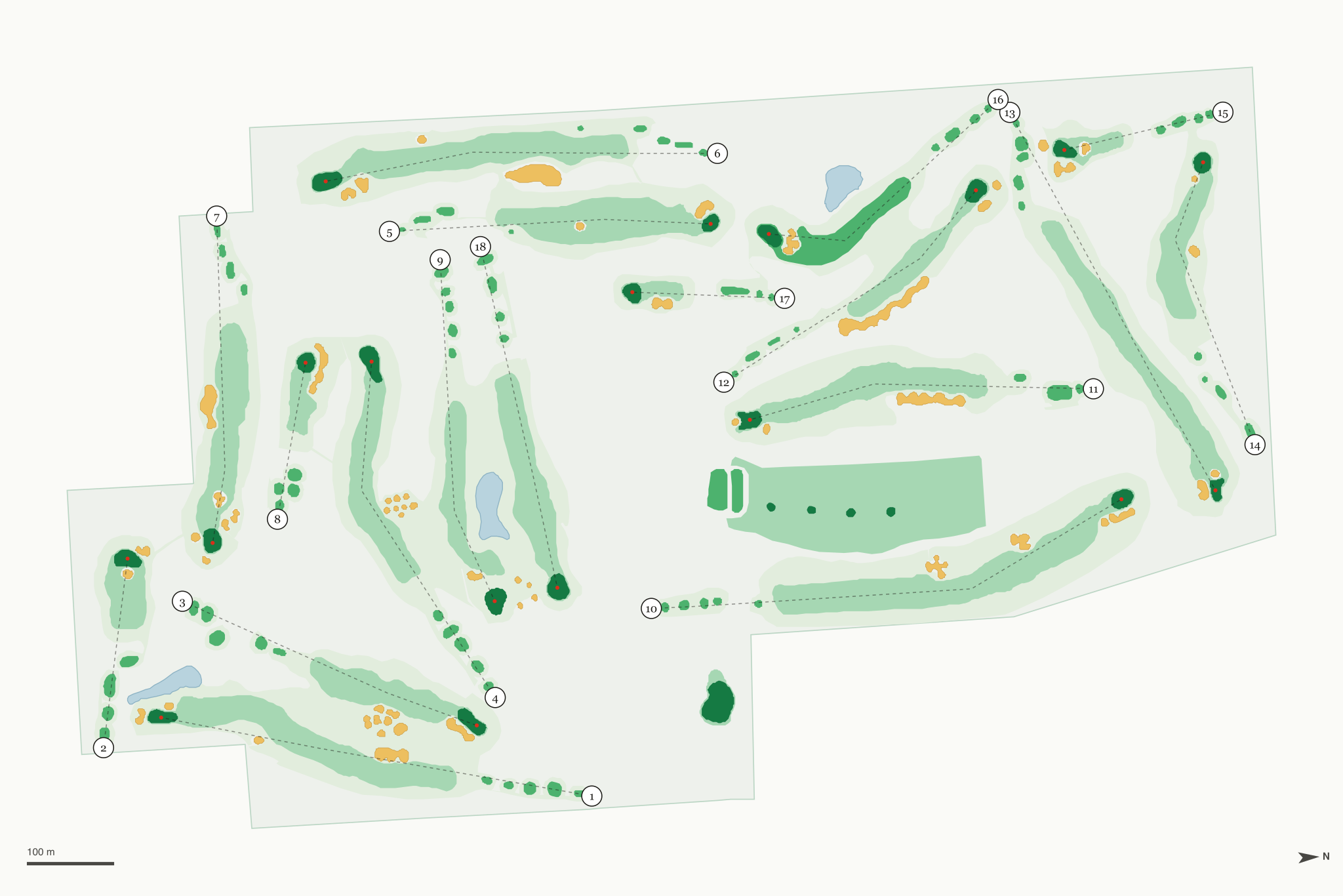 Map of Calderone Golf Club
