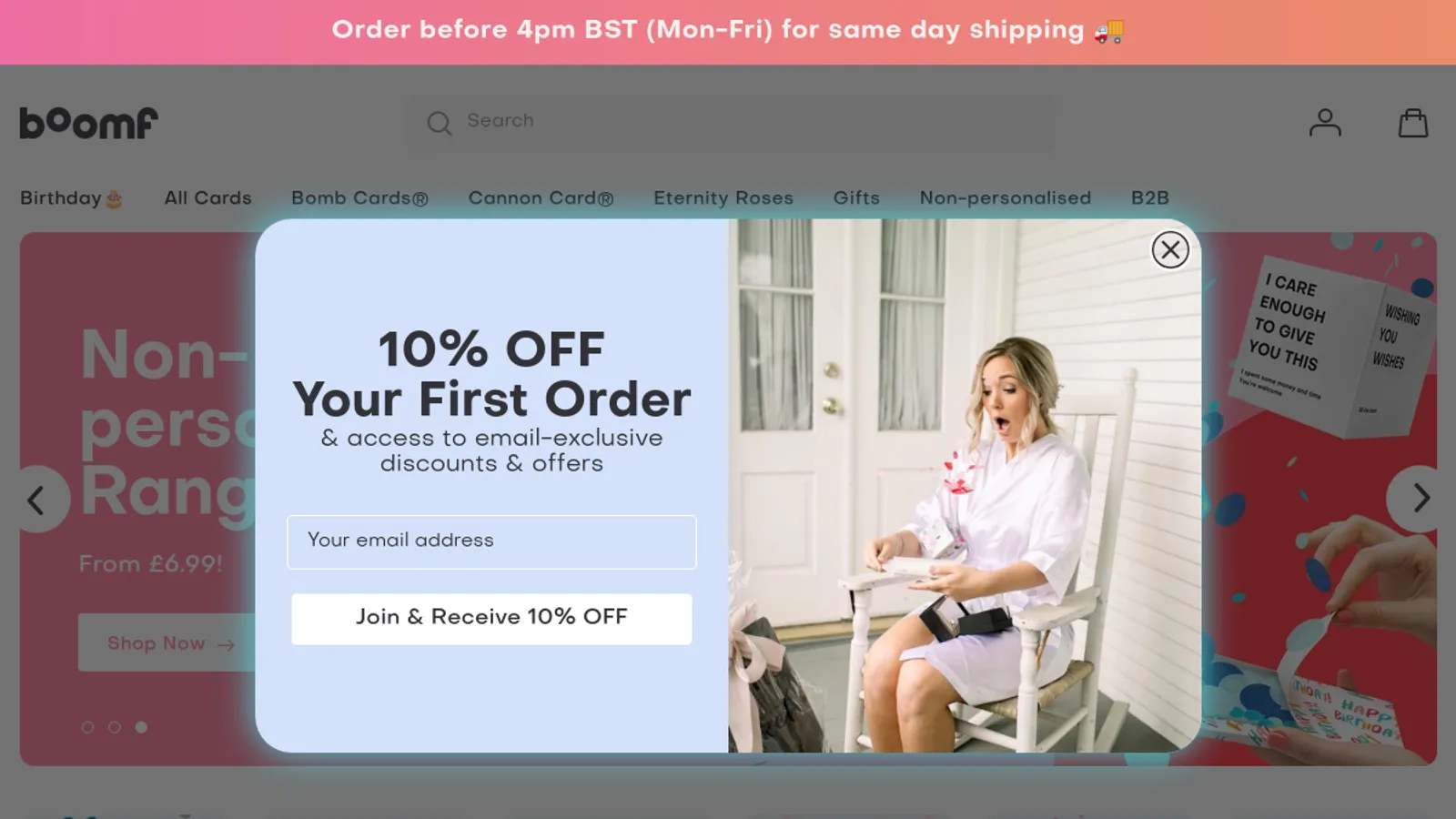 Screenshot of the Voodoo Ecom homepage