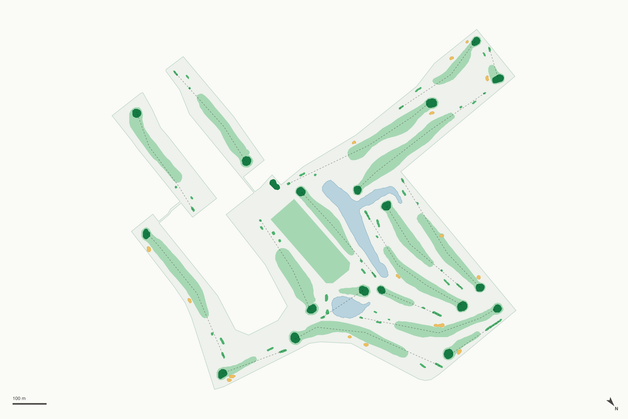 Map of Remuda Golf Course and Driving Range