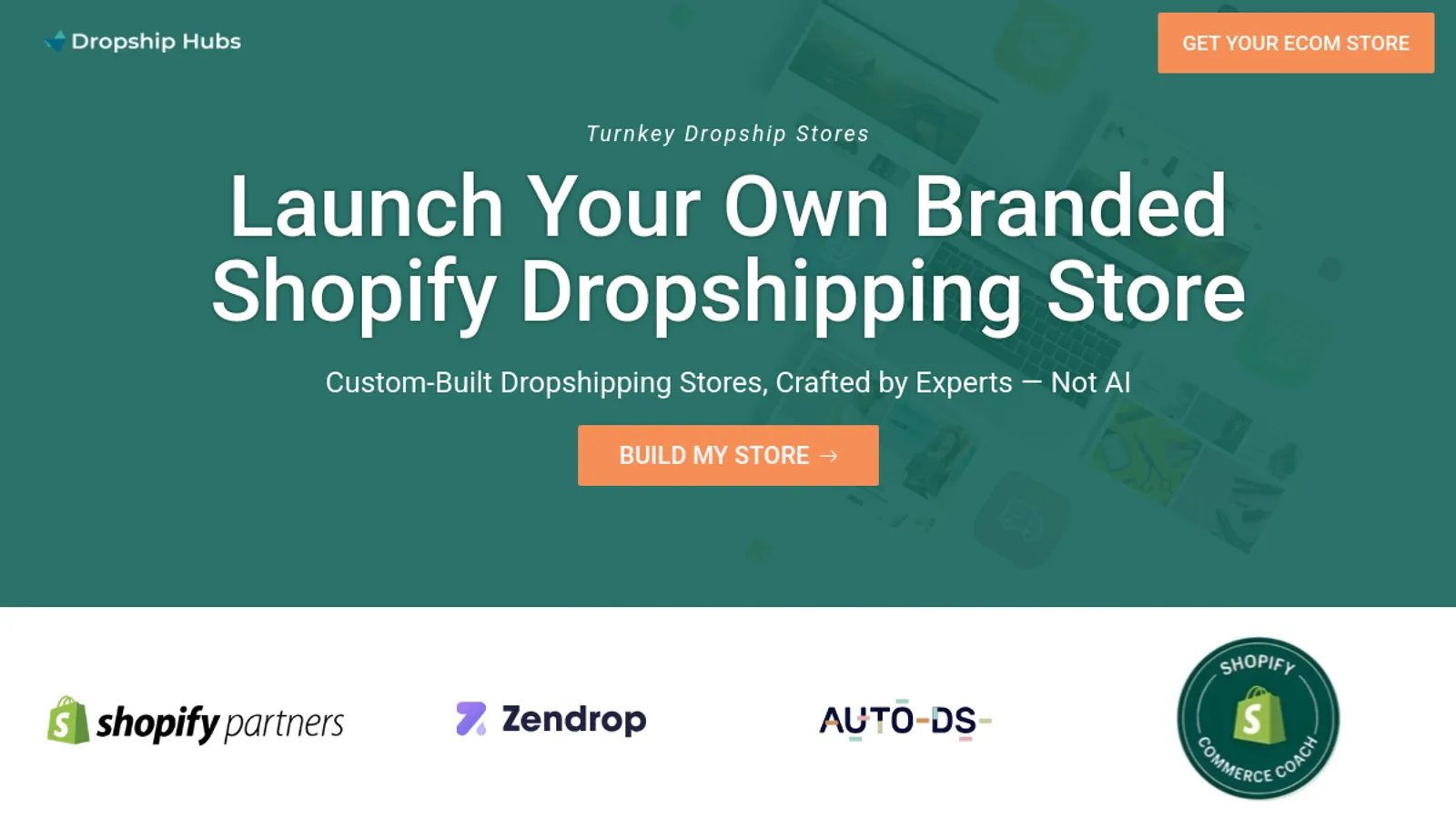 Screenshot of the Dropship Hubs LLC homepage