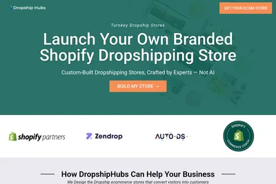 Screenshot of the Dropship Hubs LLC homepage