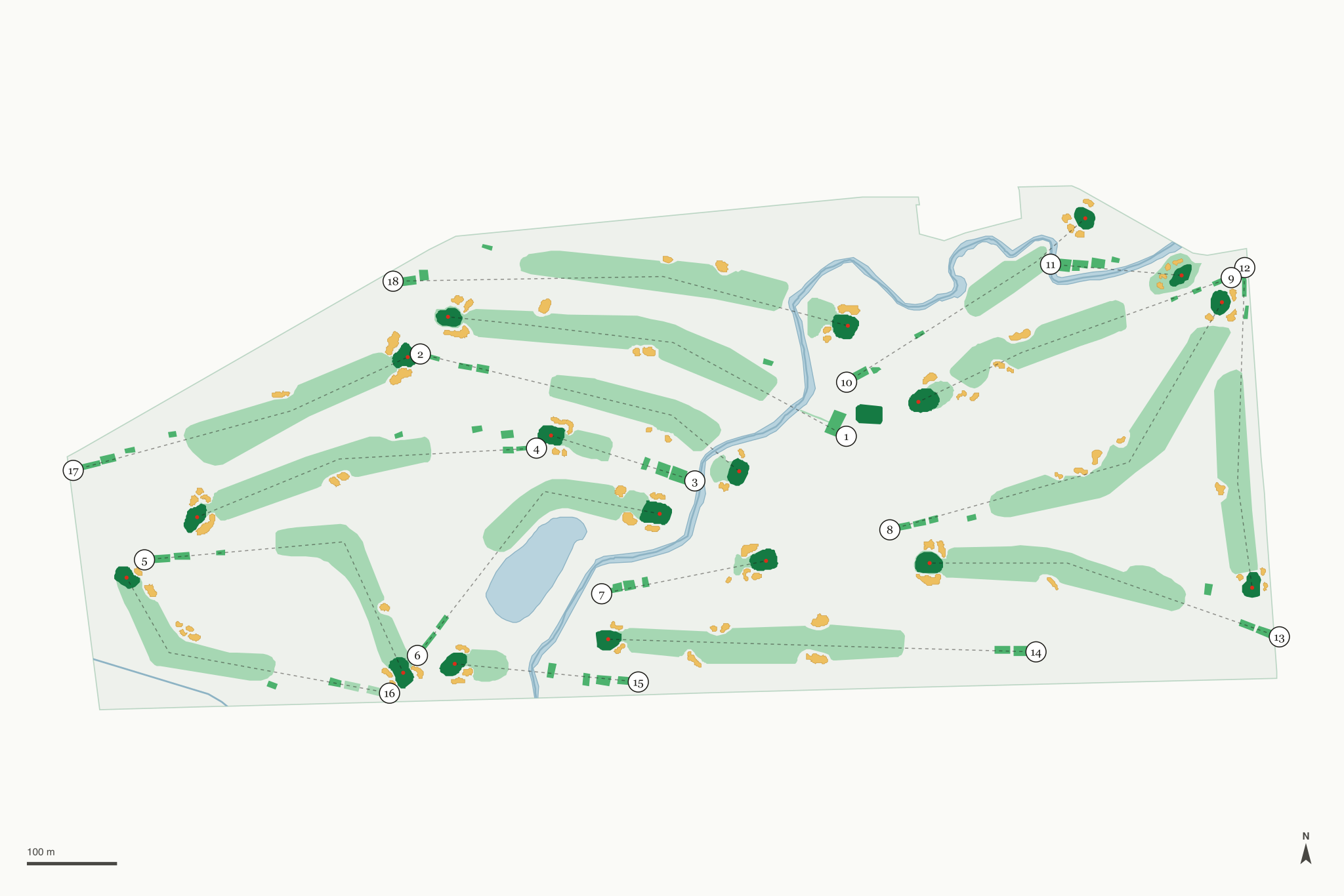 Map of Birmingham Country Club