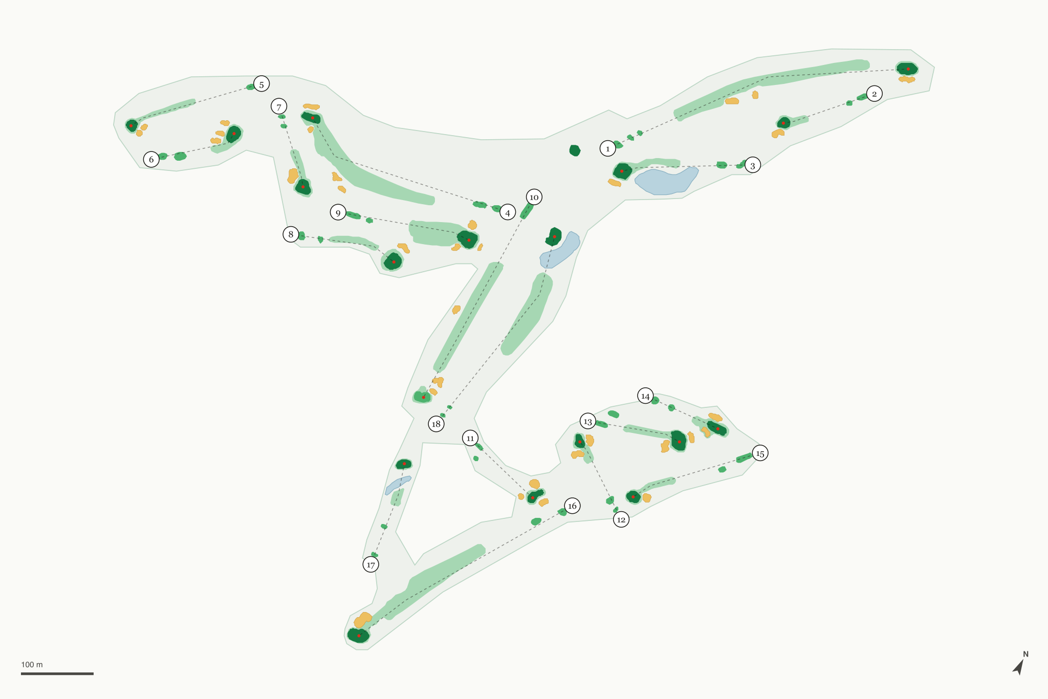 Map of Forest Meadows Golf Course