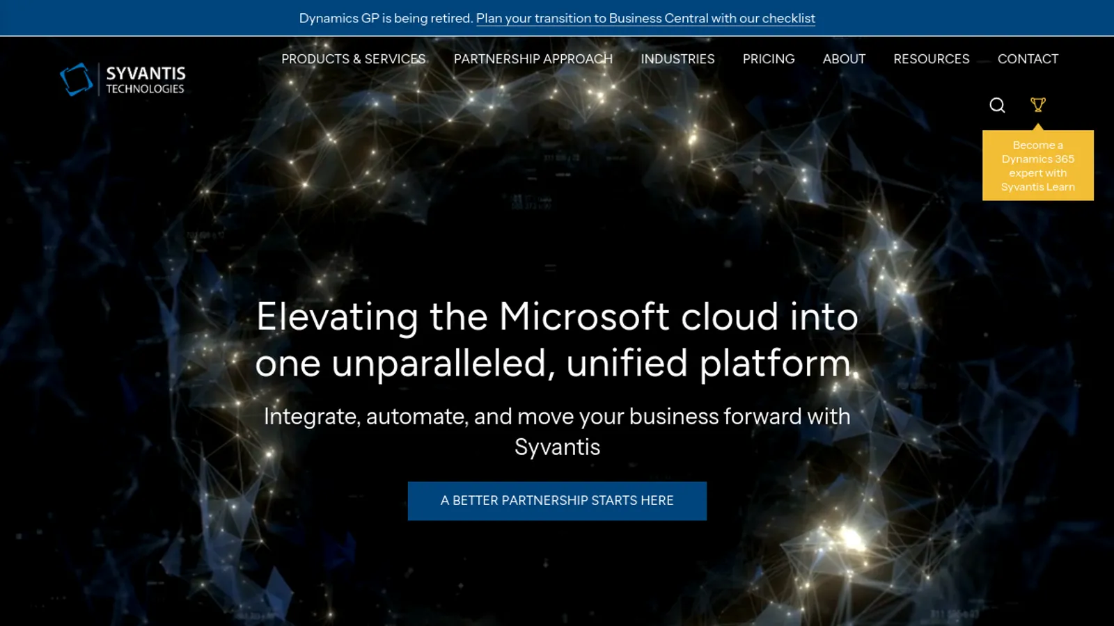 Screenshot of the Syvantis Technologies, Inc homepage