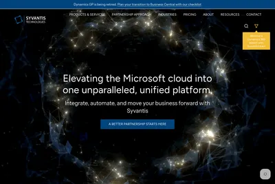 Screenshot of the Syvantis Technologies, Inc homepage