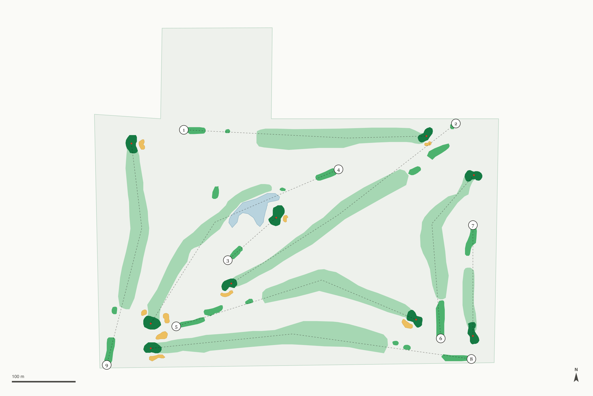 Map of Luverne Country Club