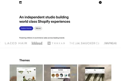 Screenshot of the Brickspace Lab homepage