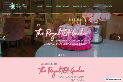 RoyalTEA Garden website homepage