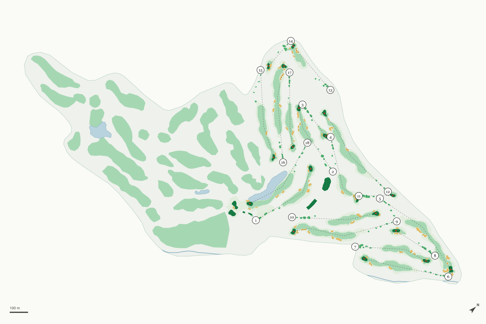 Map of Whisper Rock Golf Club