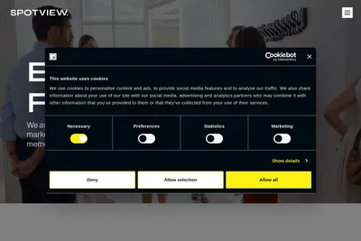 Screenshot of the SpotView srl homepage