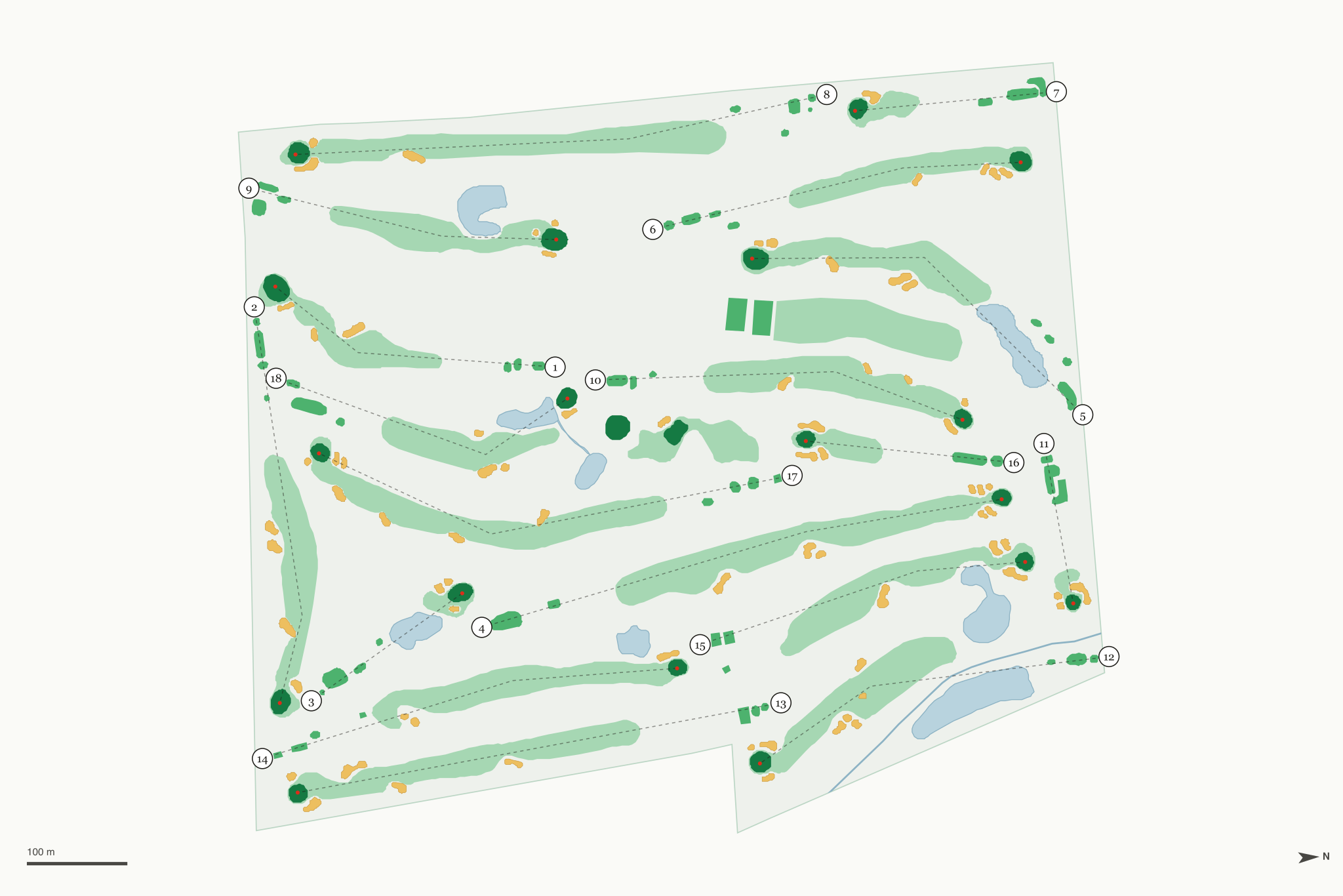 Map of River Forest Golf Course