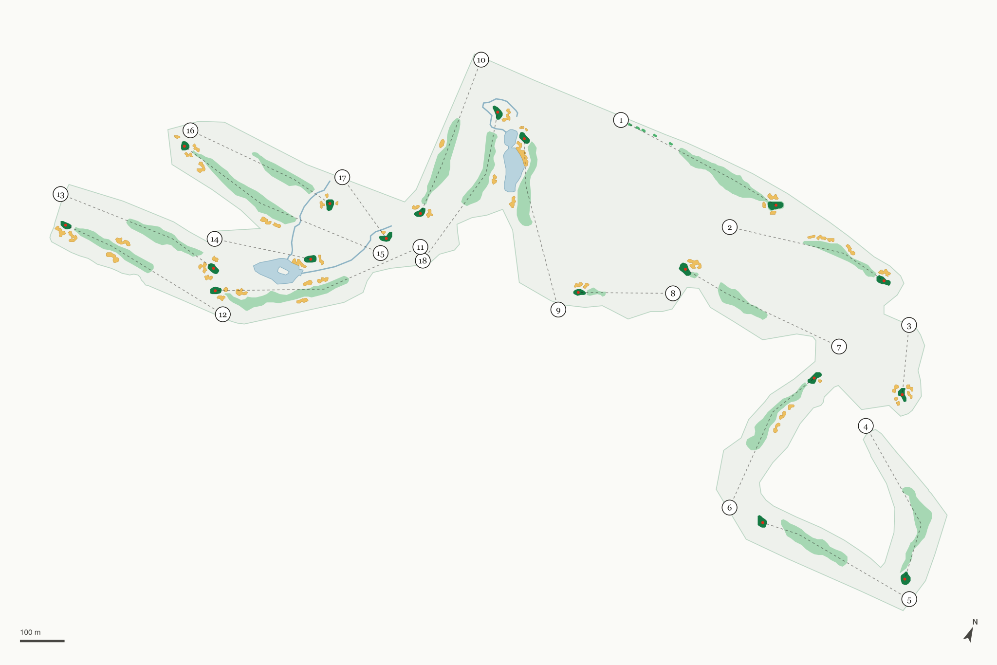 Map of Coyote Hills Golf Course
