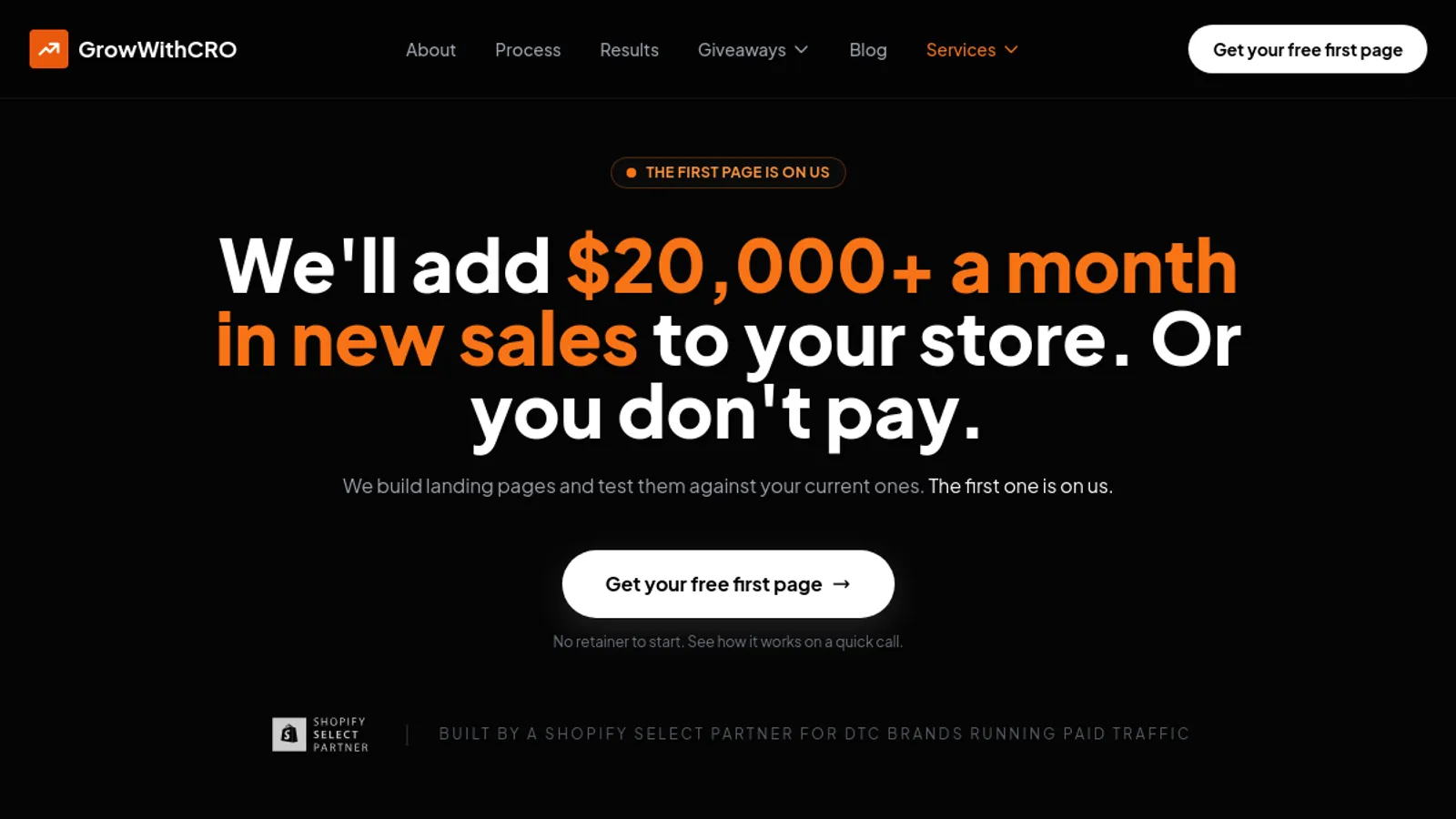 Screenshot of the Arko Ghosh homepage