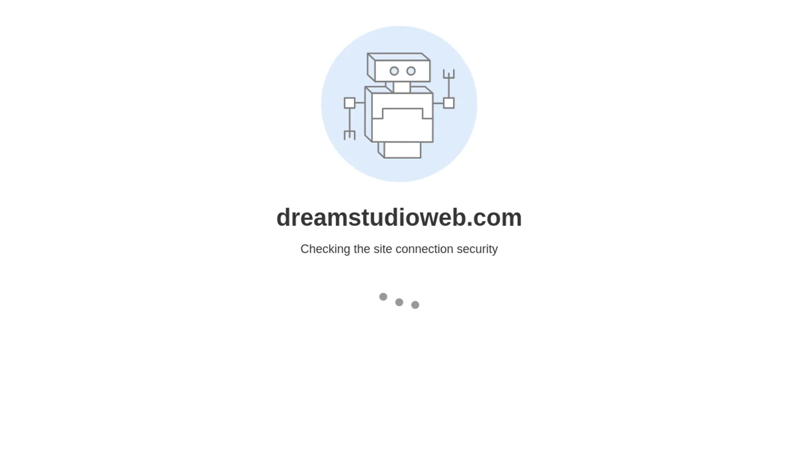 Screenshot of the Dream Studio homepage