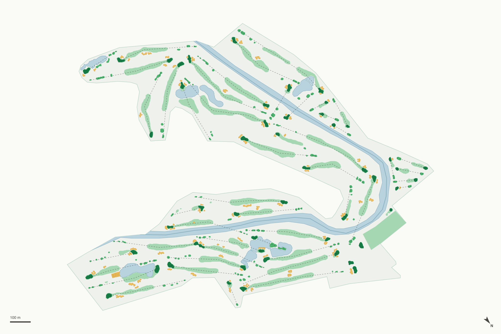 Map of Singing Hills Golf Club at Sycuan