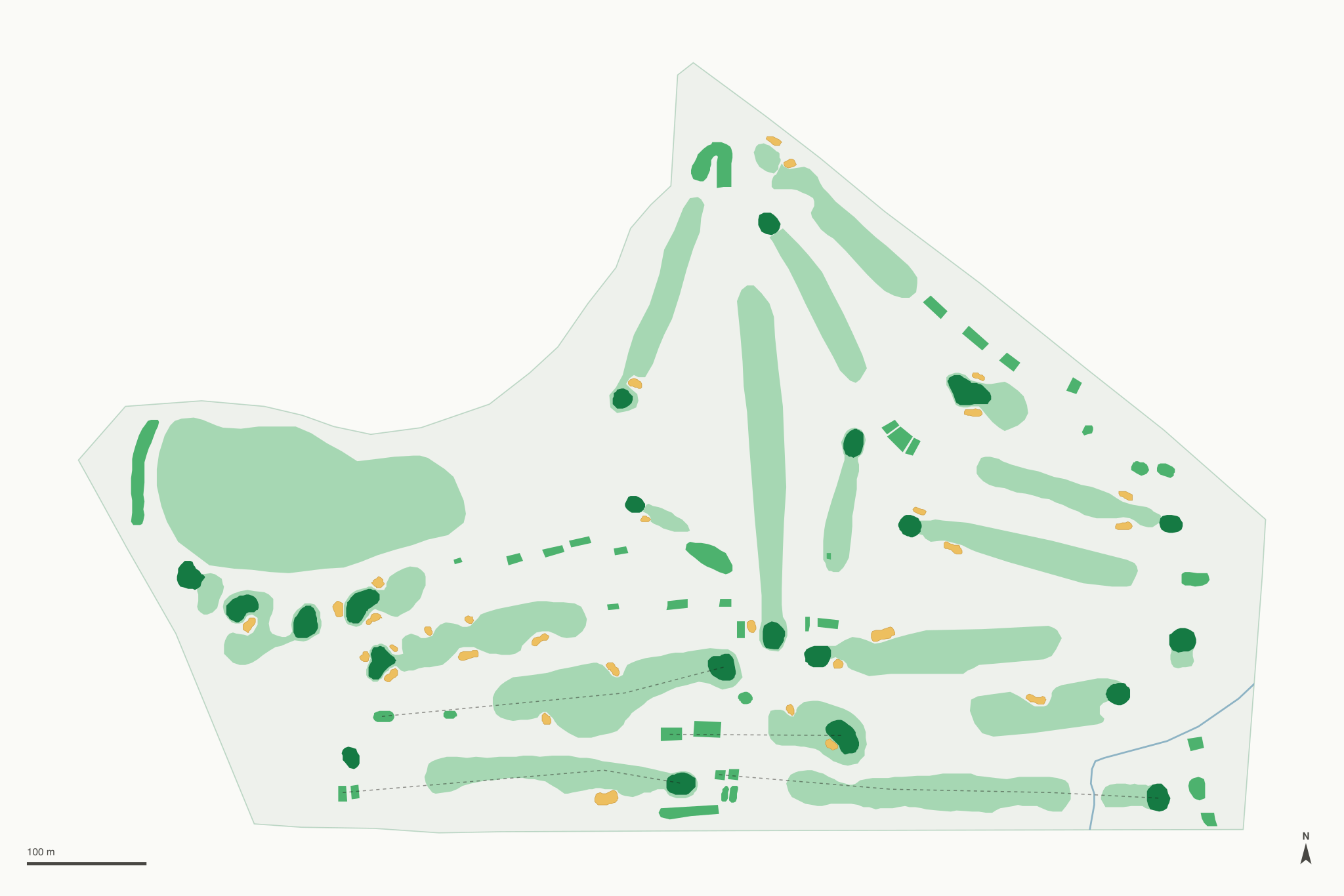 Map of Indian Trails Golf Course