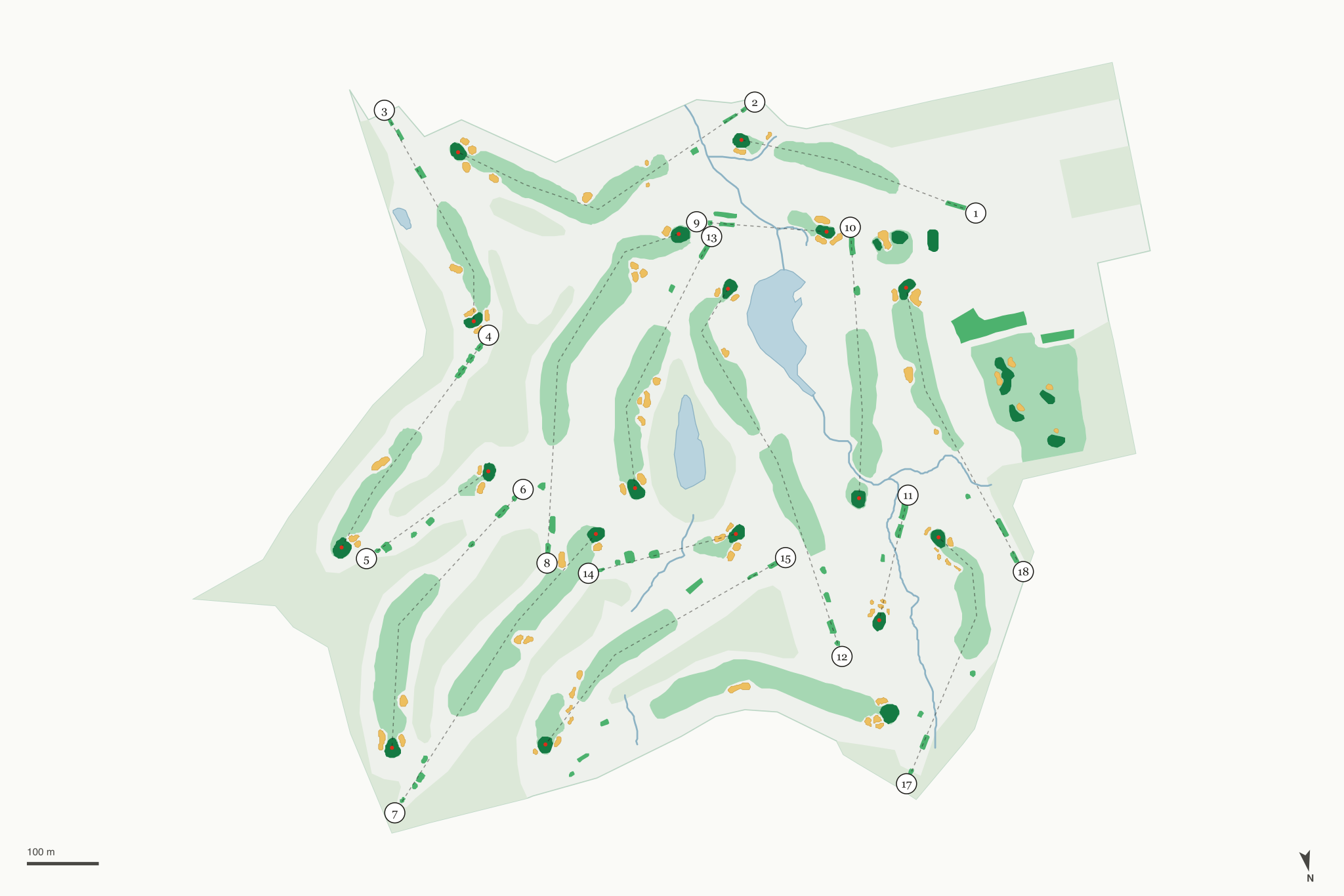 Map of The Country Club